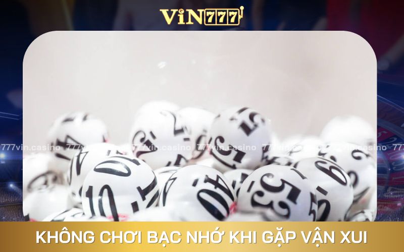 Tránh chơi cá cược lô đề, soi cầu bạc nhớ MB khi gặp vận xui