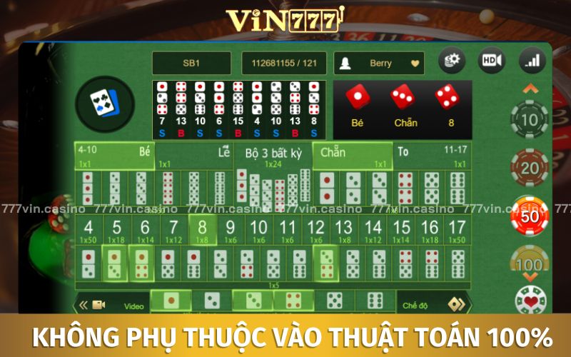 Không nên phụ thuộc nhiều vào các thuật toán