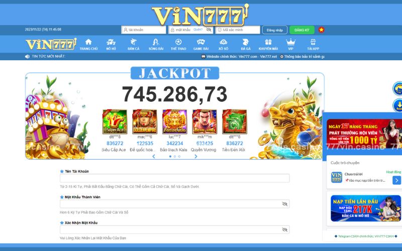 8 Bước đăng ký tài khoản chơi cá cược Esports tại nhà cái 777VIN casino