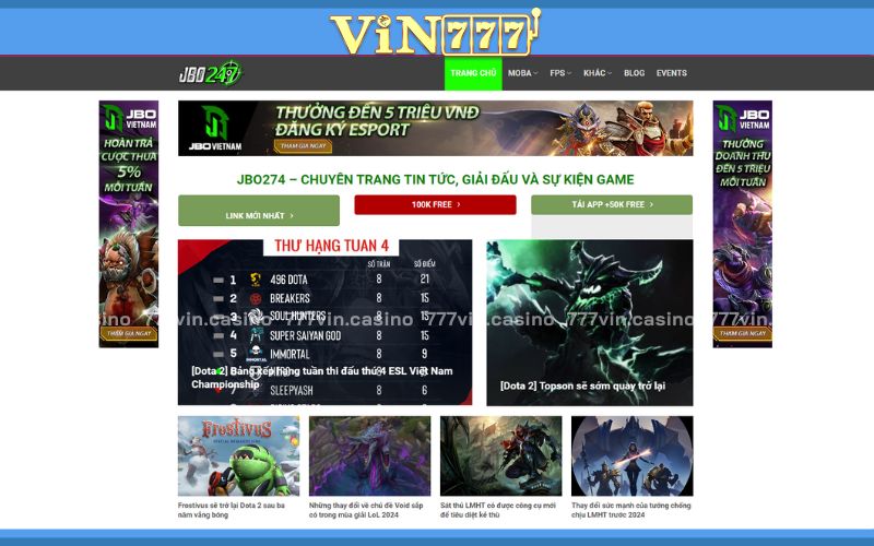 Nhà cái chuyên cá cược thể thao điện tử JBO Esports