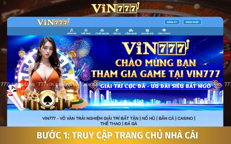 Truy cập link chính thức của nhà cái uy tín chơi Baccarat